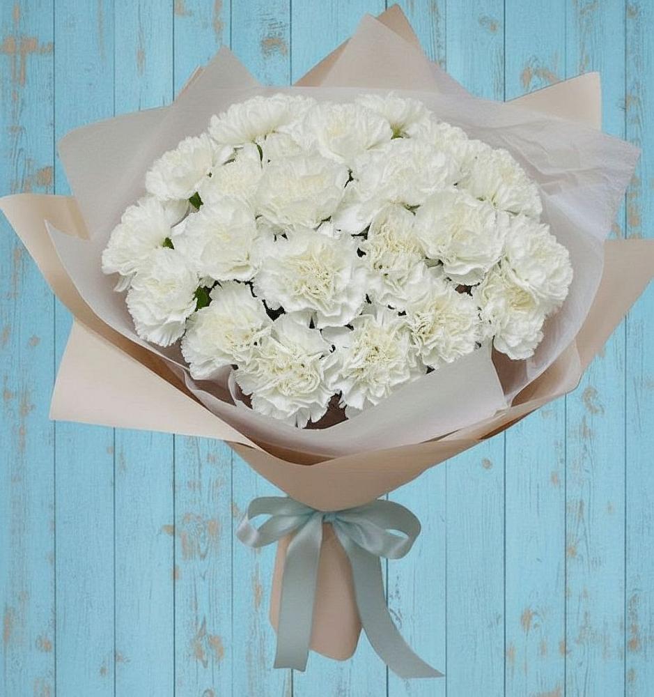 Букет цветов из: Гвоздики в Локомотивный