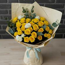 Букет цветов из:  Розы #REPLACE_PRED# Локомотивный