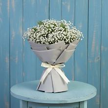 Букет цветов из:  Гипсофила в Локомотивный