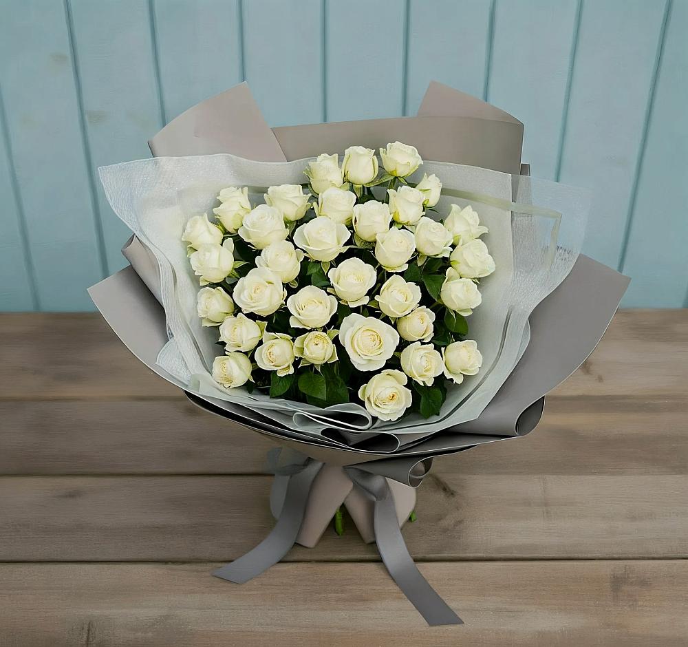 Букет Белоснежная нежность в Локомотивный