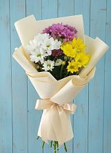 Букет цветов из:  Хризантемы в Локомотивный