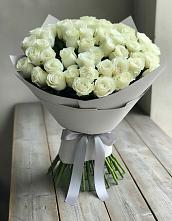 Букет 35 Белых роз #REPLACE_PRED# Локомотивный