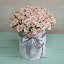 Цветочная композиция из Розы в шляпной коробке #REPLACE_PRED# Локомотивный