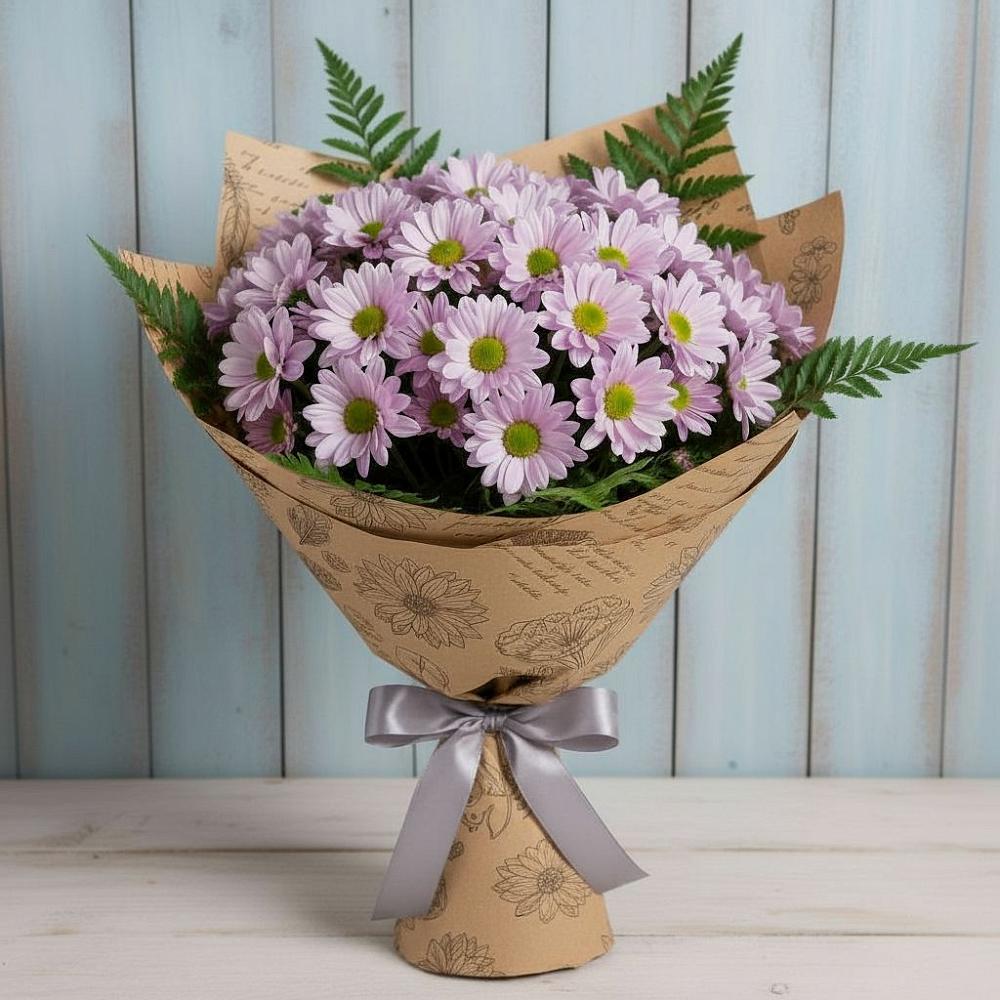 Букет цветов из: Хризантемы в Локомотивный