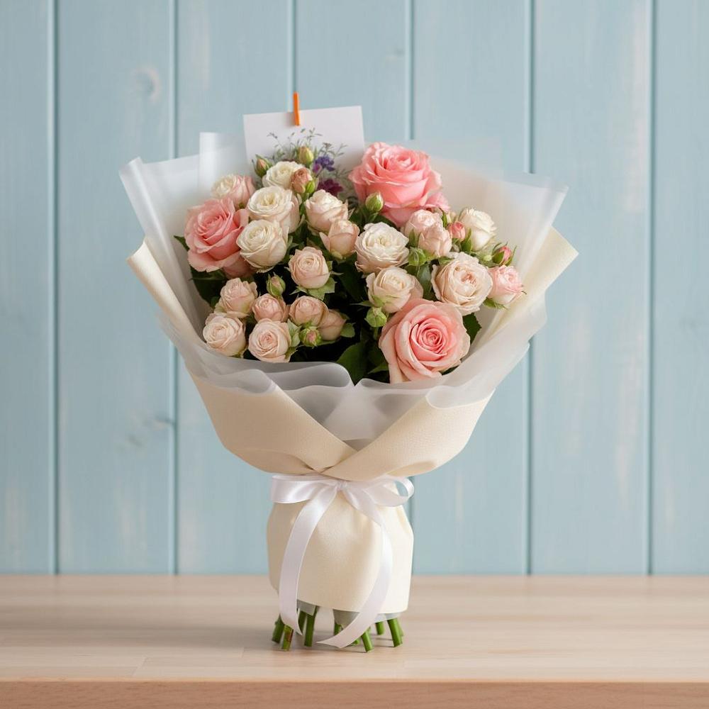 Букет цветов из: Розы в Локомотивный