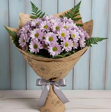 Букет цветов из:  Хризантемы в Локомотивный