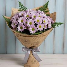 Букет цветов из:  Хризантемы в Локомотивный