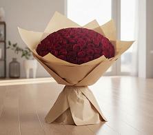 Букет 101 Красная роза в Локомотивный