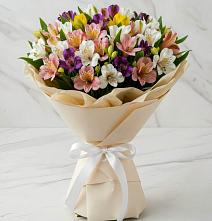 Букет цветов из:  Альстромерии #REPLACE_PRED# Локомотивный