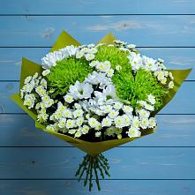 Букет цветов из:  Хризантемы #REPLACE_PRED# Локомотивный