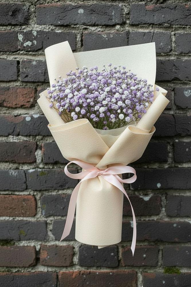 Букет цветов из: Гипсофила в Локомотивный