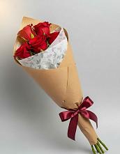 Букет цветов из:  Розы в Локомотивный