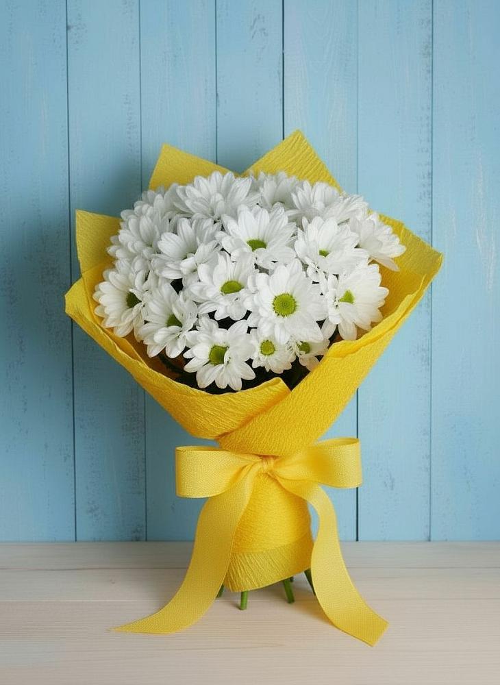 Букет цветов из: Хризантемы в Локомотивный