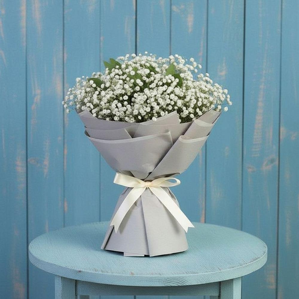 Букет цветов из: Гипсофила в Локомотивный