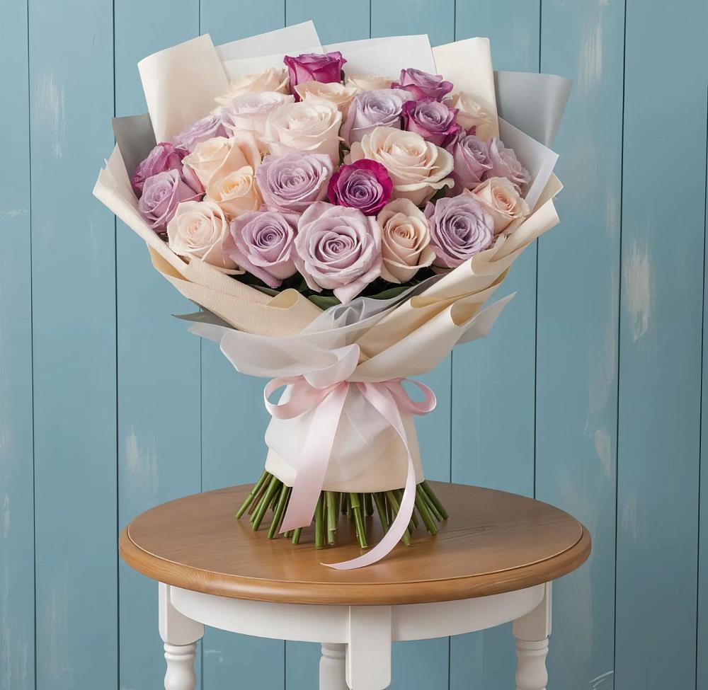 Букет цветов из: Розы в Локомотивный