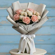 Букет цветов из:  Розы в Локомотивный