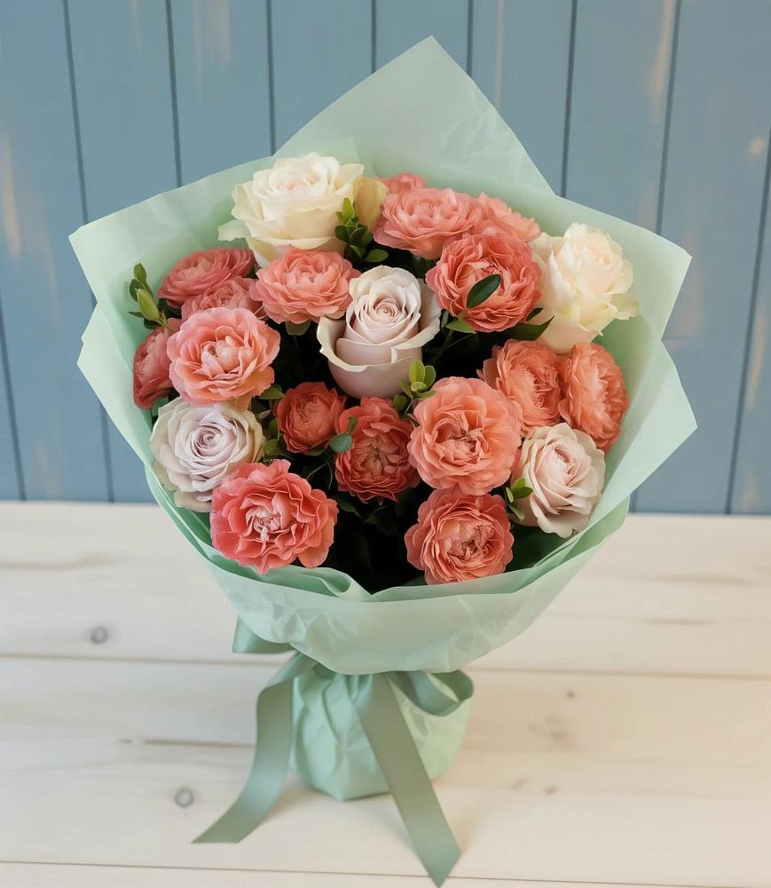 Букет цветов из: Розы в Локомотивный