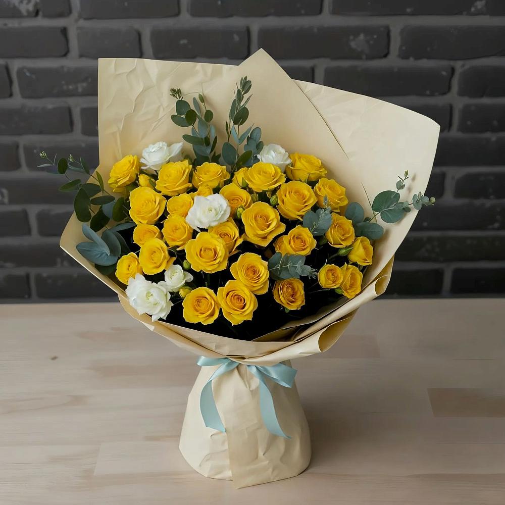 Букет цветов из: Розы в Локомотивный