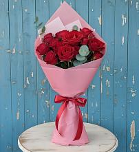 Букет цветов из:  Розы в Локомотивный