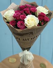 Букет цветов из:  Розы в Локомотивный