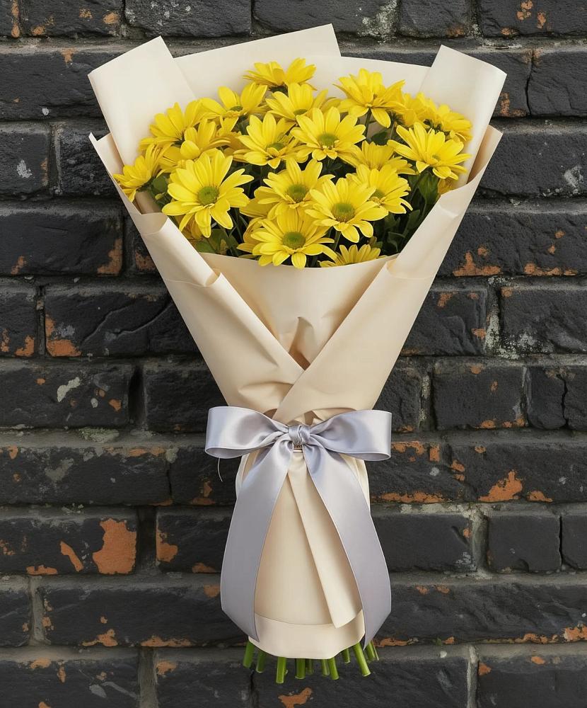 Букет цветов из: Хризантемы в Локомотивный
