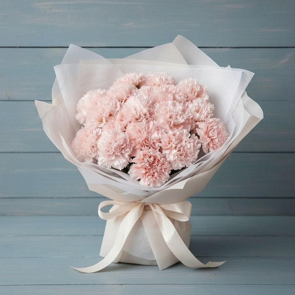 Букет цветов из: Гвоздики в Локомотивный