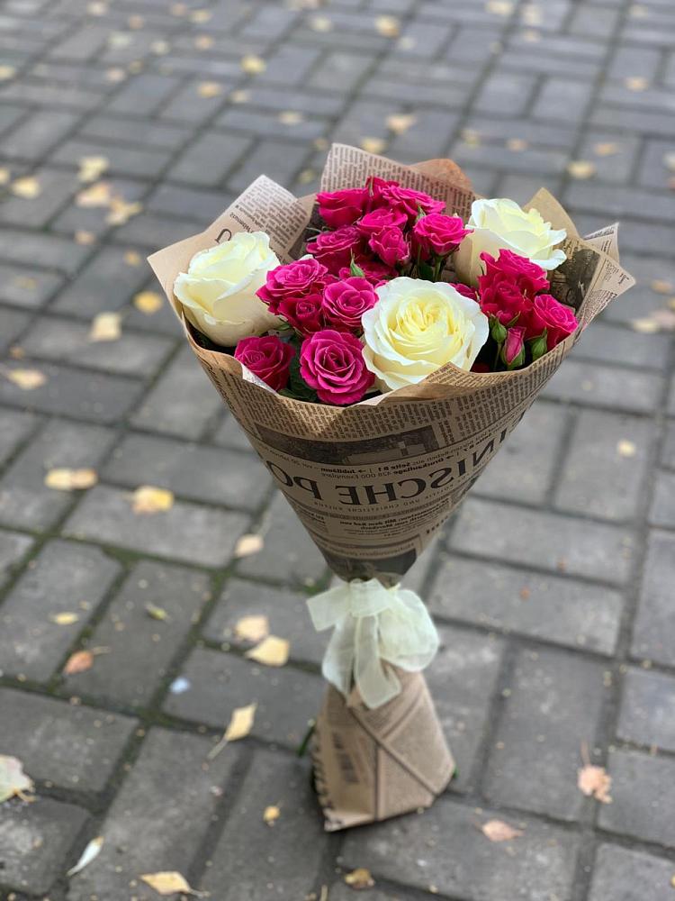 Букет цветов из: Розы в Локомотивный