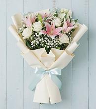 Букет цветов из:  Лилии в Локомотивный