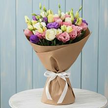 Букет цветов из:  Лизиантусы в Локомотивный