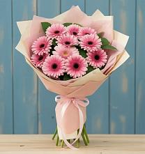 Букет цветов из:  Герберы в Локомотивный